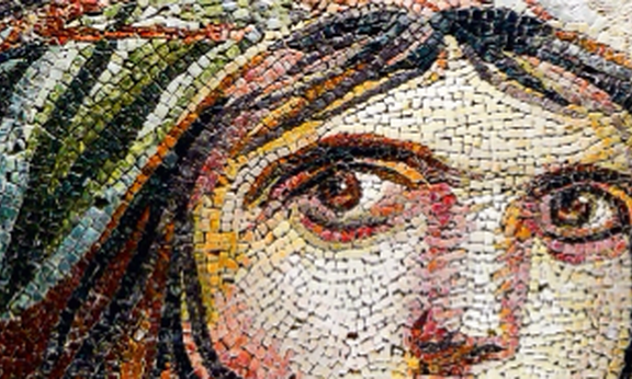 Mosaik eines Menschen