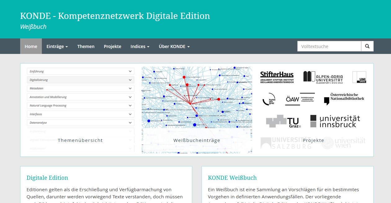 Screenshot der Konde Website