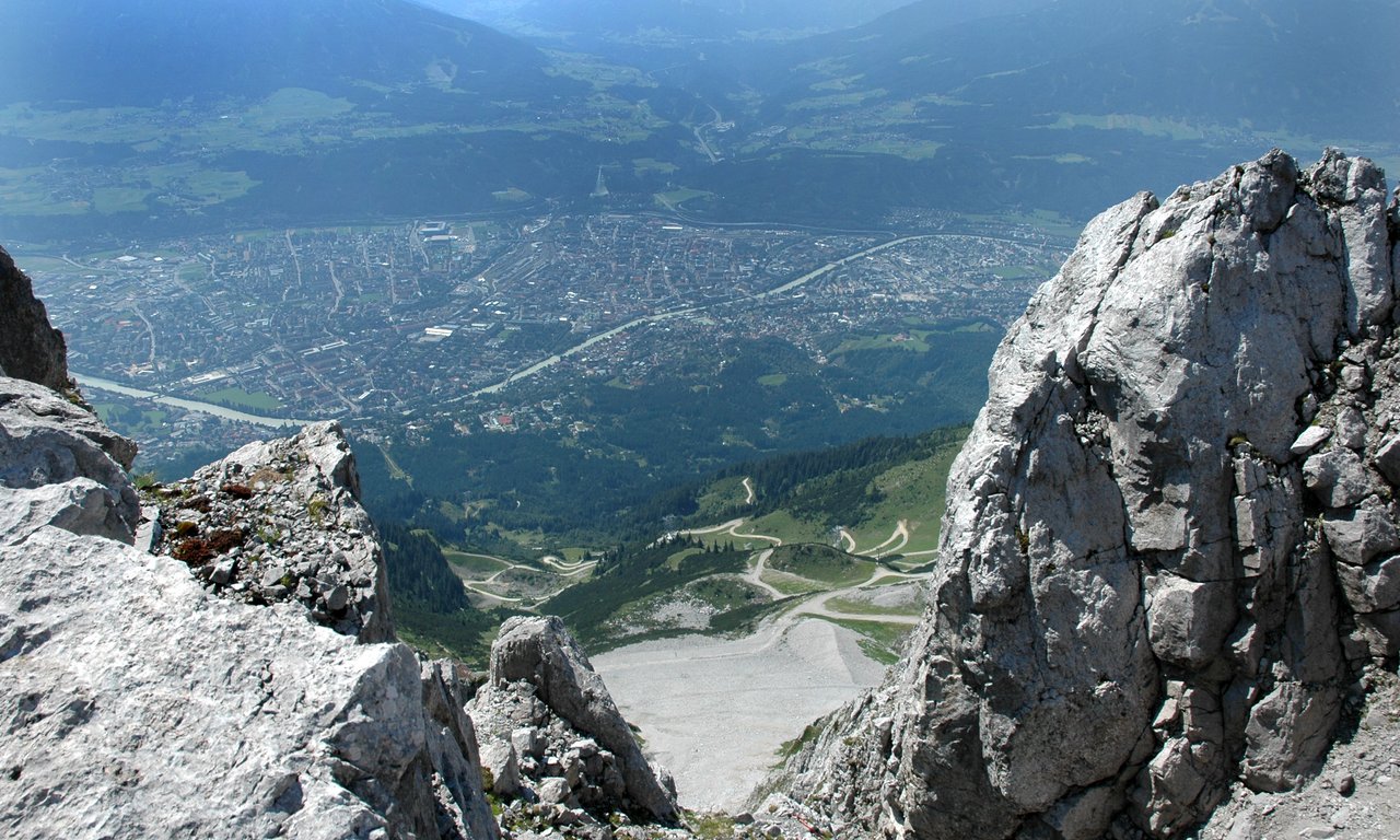 View on Innsbruck from the Nordkette
