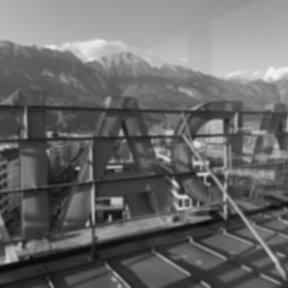 Sicht aus Adambräu Ebene 9 Richtung Nordkette