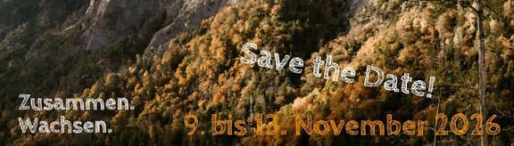Save the Date Woche der Nachhaltigkeit vom 9. bis 13. November 2026