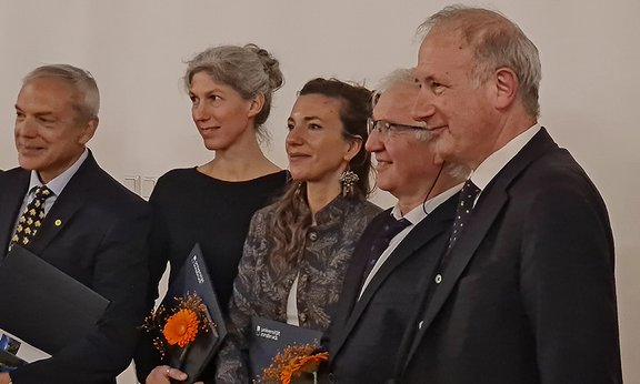 Federica Malfatti mit weitere Preisträger:innen