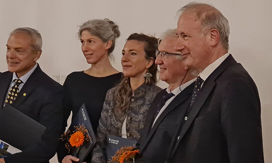 Federica Malfatti mit weitere Preisträger:innen