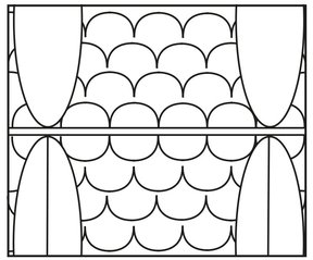 A1/B1/C1b_A3/B1(oben leere Palmetten, unten Palmetten mit Mittellinie, beide in Schuppenfläche)