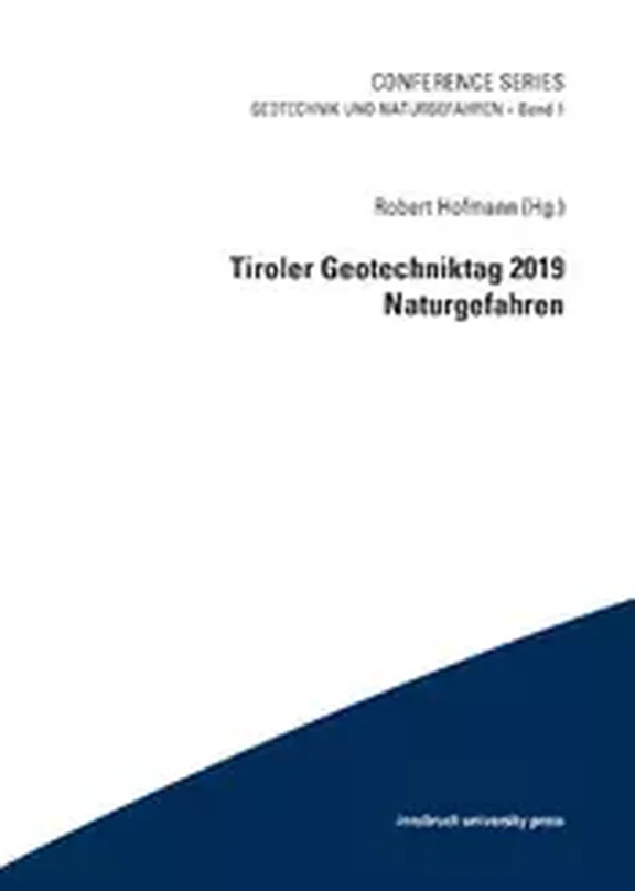 Buchcover Tiroler Geotechniktag 2019 Naturgefahren Band 1
