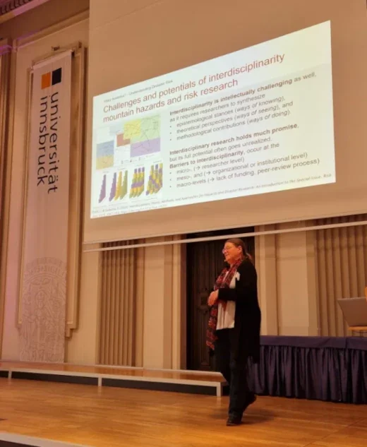 Präsentation von Margreth Keiler an der Uni Innsbruck
