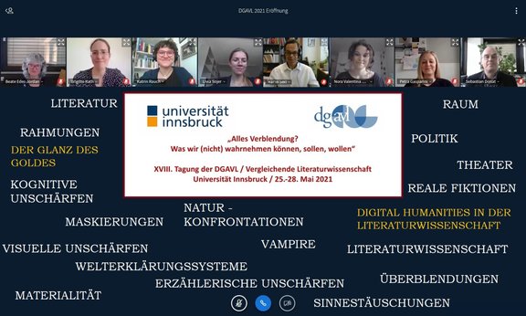 Screenshot der Online-Konferenz