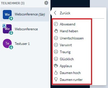 Statussymbole TeilnehmerIn