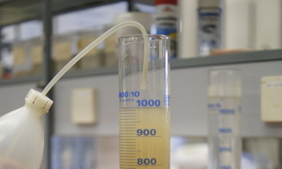 Reagenzglas in einem Labor