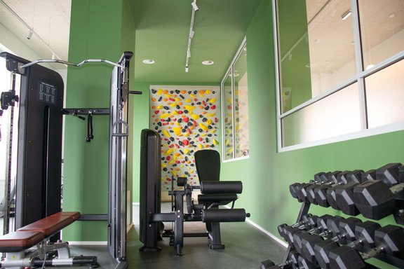 Fitnessraum im Studierendenwohnheim