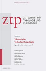 Cover Trinitarische Technikanthropologie