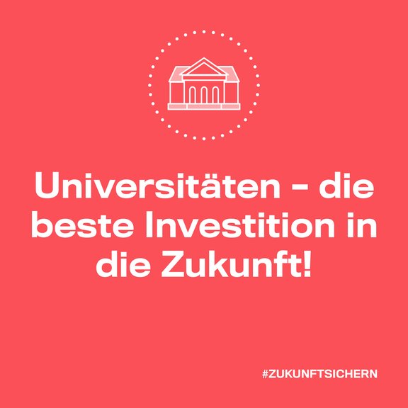 Universitäten – die beste Investition in die Zukunft!