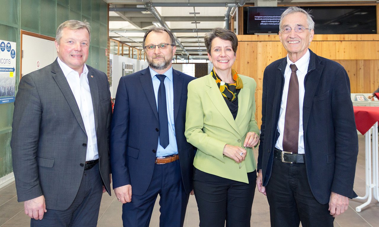 Bernhard Tilg, Petar Grbović, Sabine Herlitschka und Tilmann Märk