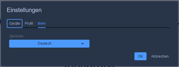 Spracheinstellungen