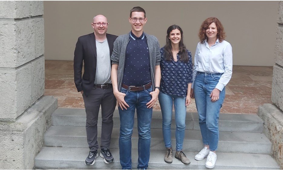 v.l.n.r. Andrew Doole, Johannes Härting, Magdalena-Klara Pittracher, Nicole Bauer