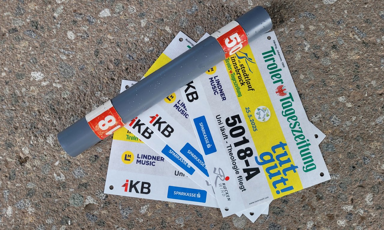 zu sehen sind die Startnummern des Stadtlaufs