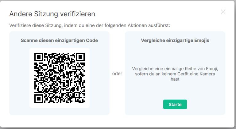 Verifizierung QR Code
