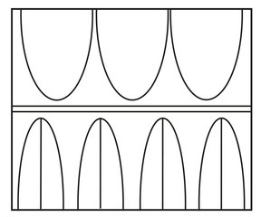 A1_A3 (obere Palmetten ohne Binnenzeichnung, untere mit Mittellinie)