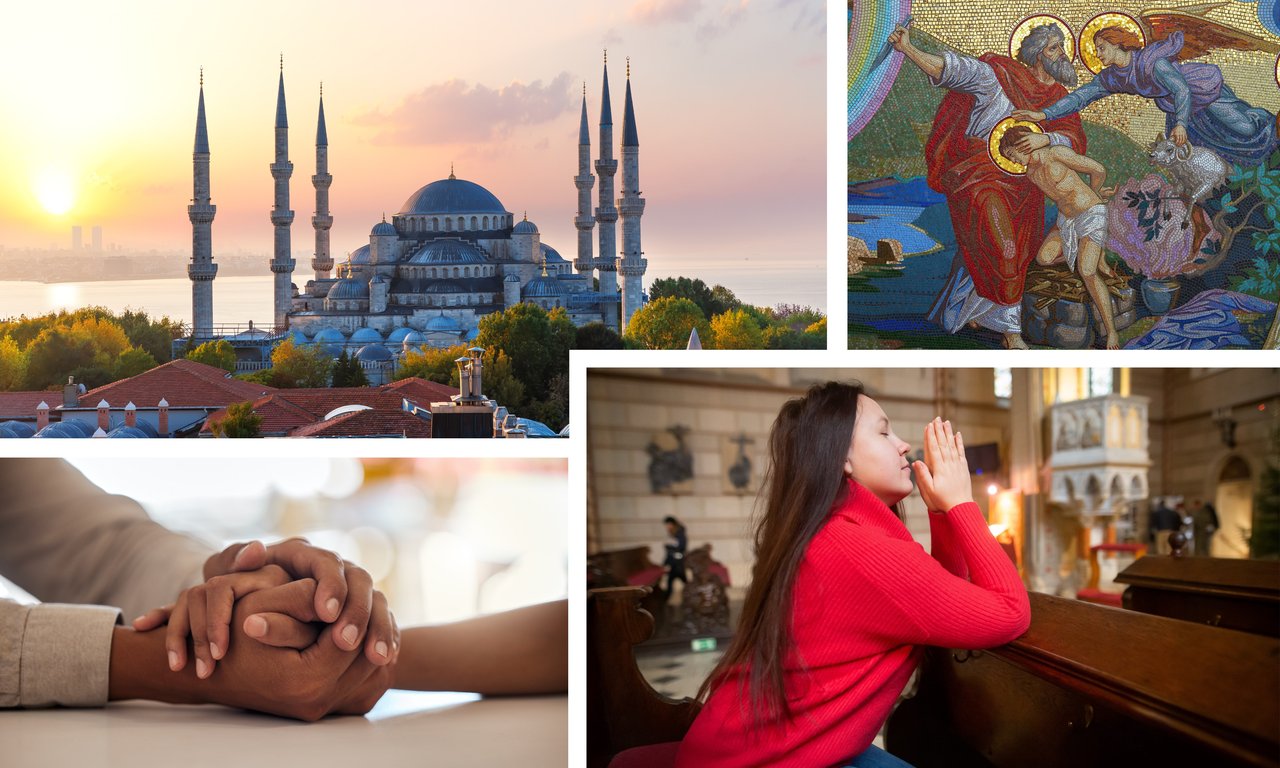 Bilder verschiedener Religionen