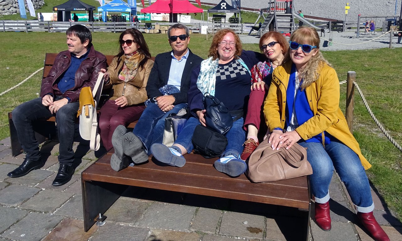 Gruppenfoto bei der Tagung an der Nordkette.