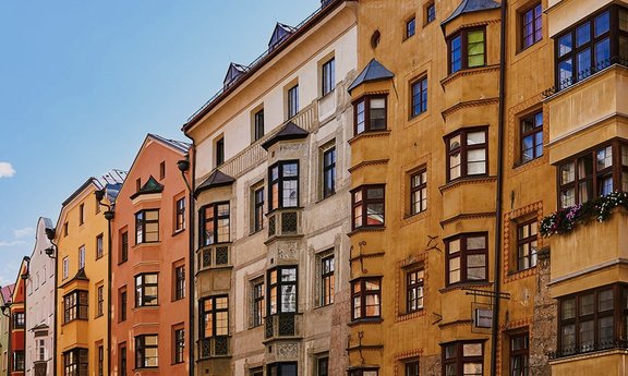 Häuserzeile in Innsbruck