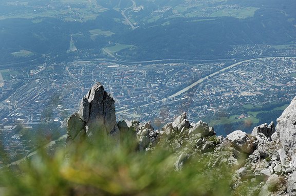 View on Innsbruck from the Nordkette