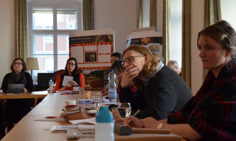 Teilnehmer*innen beim Workshop