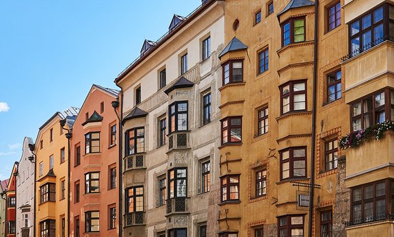 Häuserzeile in Innsbruck
