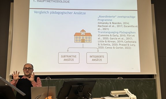 Jacopo Torregrossa beim Vortrag