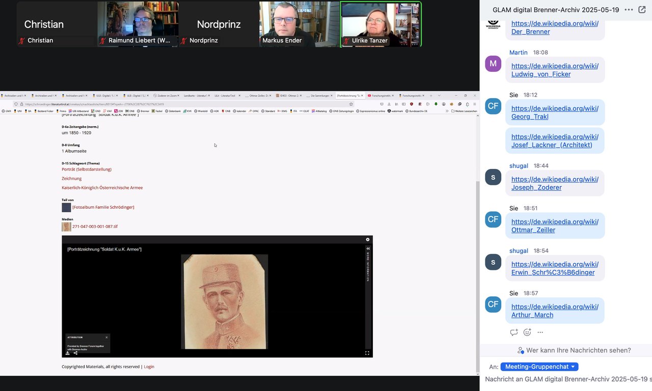 Screenshot einer Videokonferenz