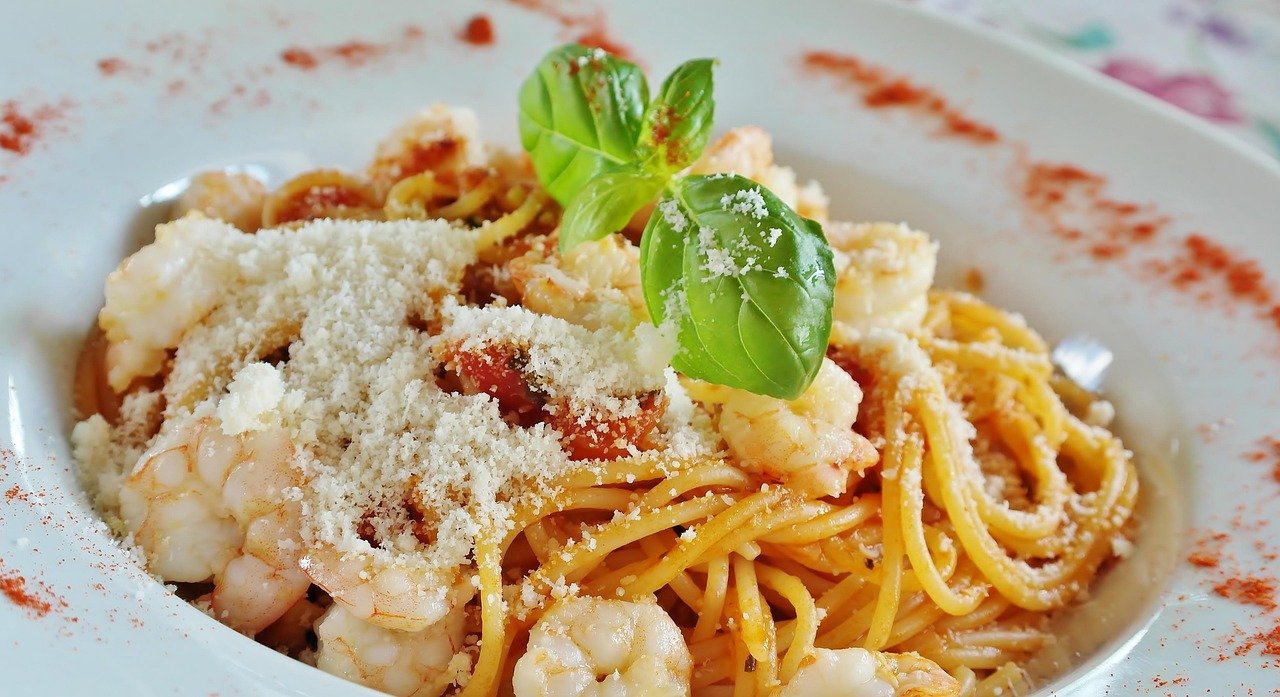 Teller mit Pasta