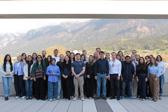 Whole group on rooftop