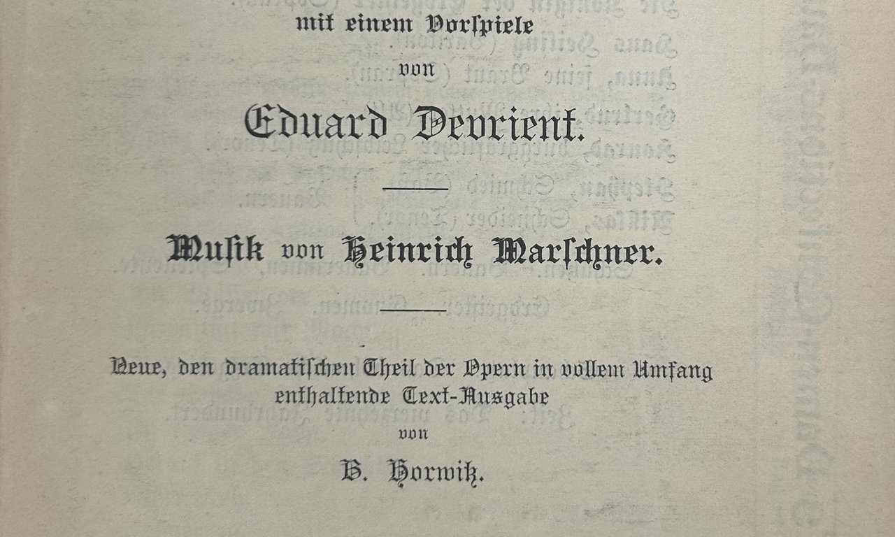 Hans Heiling : romantische Oper