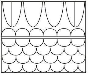 A1/A3/B3_B1 (obere Kalotte mit Palmetten mit und ohne Binnenzeichnung, Bogenband, unten Schuppenfläche)