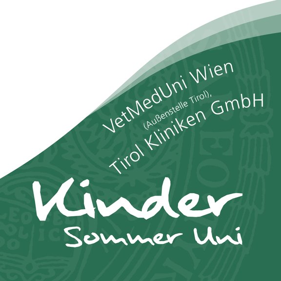 Schriftzug Medizinische Universität, VetMedUni, Tirol Kliniken GmbH