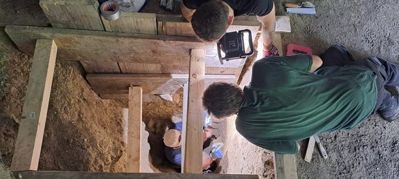 excavation pit Tischoferhöhle, 2023