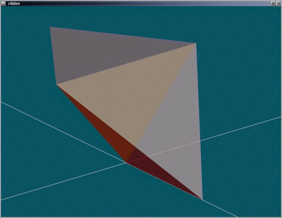 Geometrische Figur wie Diamant mit Farbe im Programm