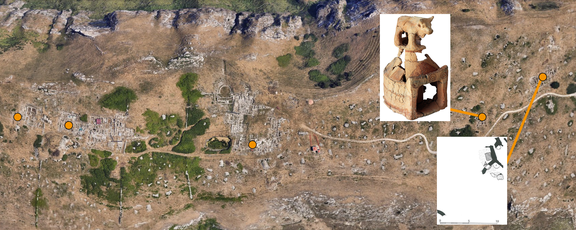 Archaic Compounds on Monte Iato Areal View