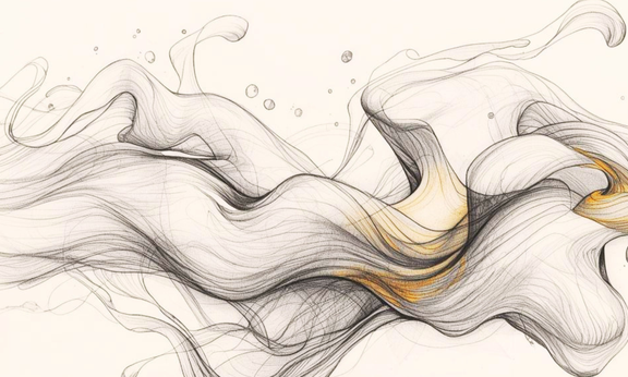 abstrakte Malerei in braunen Farbtönen