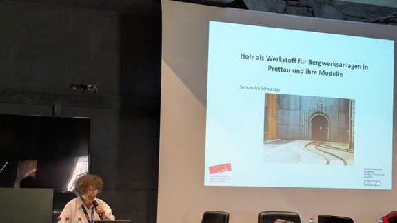 Foto der Vortragenden Samantha Schneider (Südtiroler Landesmuseum Bergbau Brixen)