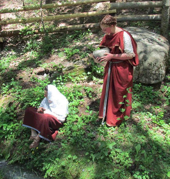 Ganglegg, beim Wasserholen