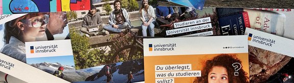 Broschürenmaterial der Universität Innsbruck