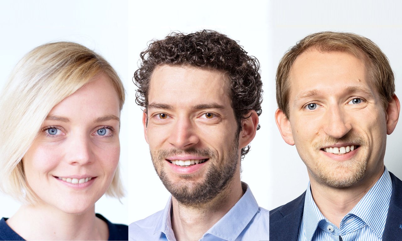 Porträtfotos der drei Preisträger*innen