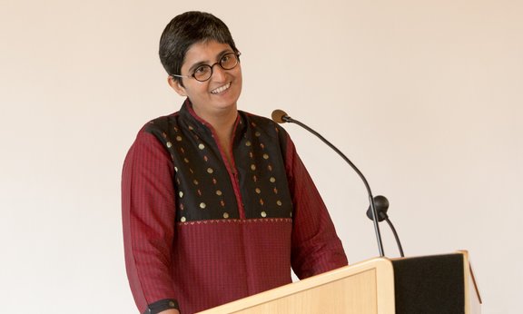 Nikita Dhawan beim Abschiedssymposium