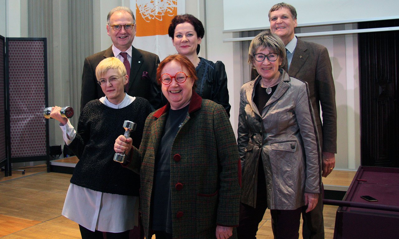 Gruppenfoto bei der Theateraufführung