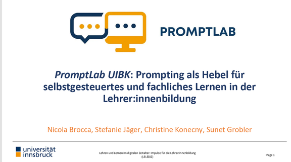 PromptLab Präsentationsfolie
