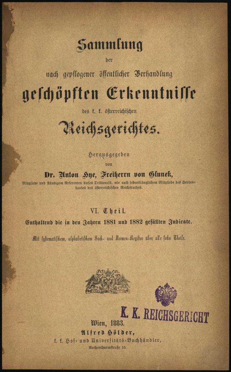 PerzLoyErkenntnis1881Nr1