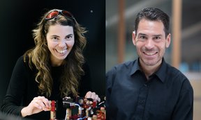 Porträtfotos von Francsca Ferlaino und Martin Korenjak