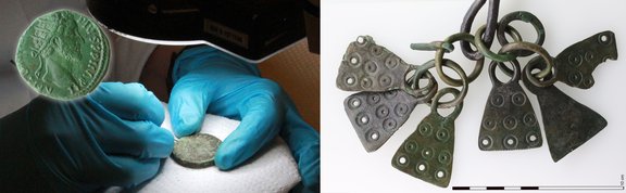 Beispiele von restaurierten Bronzeobjekten