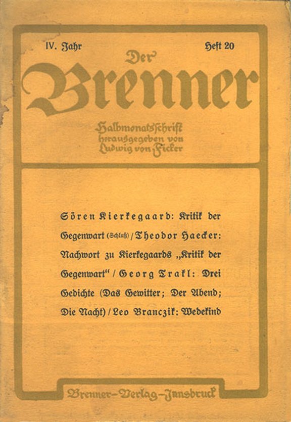 Der Brenner, 4.1914,20